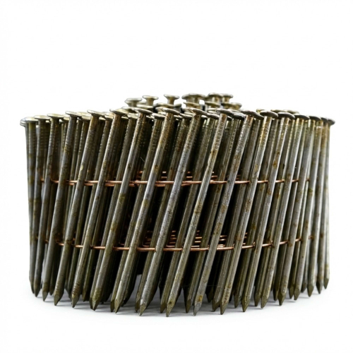 Coil de 7 200 pointes annelées INOX tête bombée (TB) 16° BO 21/23 D. 2,1/2,3 x 55 mm - BO-21558 Alsafix