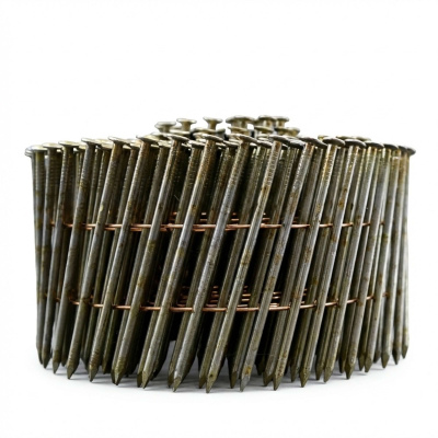Coil de 7 200 pointes annelées INOX tête bombée (TB) 16° BO 21/23 D. 2,1/2,3 x 55 mm - BO-21558 Alsafix