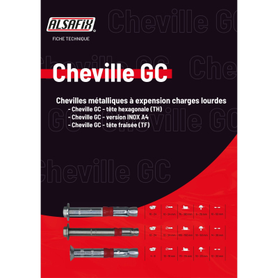 20 chevilles métalliques à expansion charges lourdes GC D. 18 x M12 x Lt. 117 mm - CGC18101 - Alsafix 2