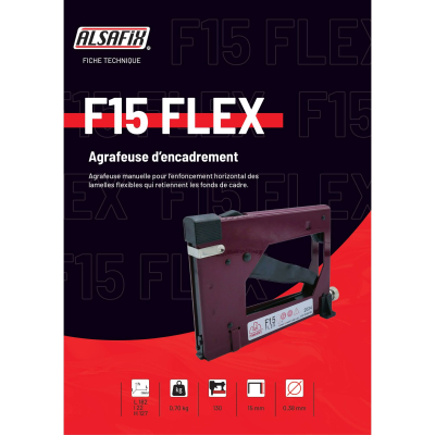 Agrafeuse d'encadrement manuelle F15 FLEX - 0123133 - Alsafix