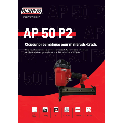 Cloueur pneumatique de finition AP 50 P2 - 10AP502 Alsafix 2