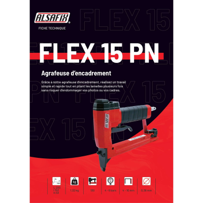 Agrafeuse d'encadrement pneumatique FLEX 15 PN - 10880000 - Alsafix