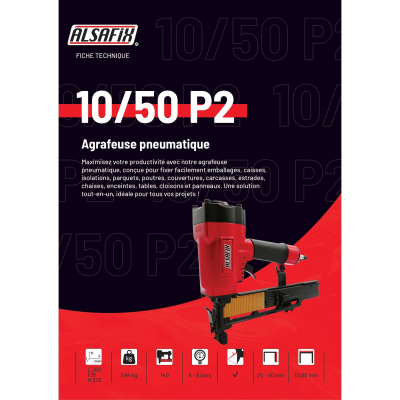 Agrafeuse pneumatique 10/50 P2 - 12S851B1 - Alsafix