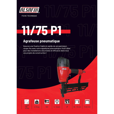 Agrafeuse pneumatique 11/75 P1 - 12S875NQ - Alsafix 2