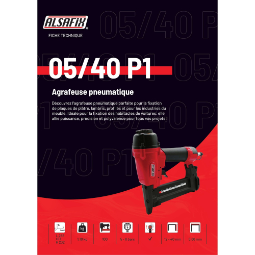 Agrafeuse pneumatique 05/40 P1 - 12S9040 - Alsafix