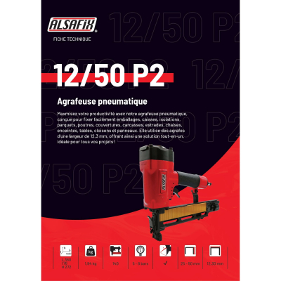 Agrafeuse pneumatique 12/50 P2 - 12S951B1 - Alsafix 2