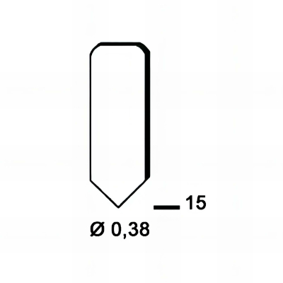5 000 attaches lamelles FLEX - 15 x ép. 0,38 mm - 1299056 - Alsafix 2