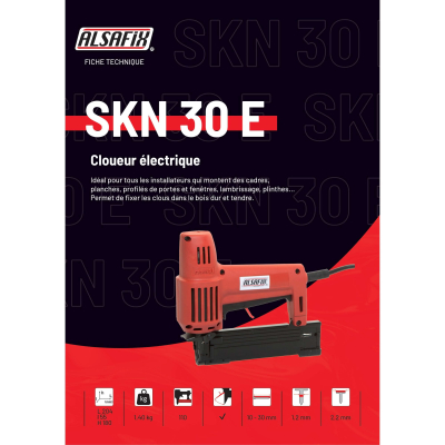 Cloueur électrique 230 V 2300 W SKN 30 E - 13ME30 Alsafix 2