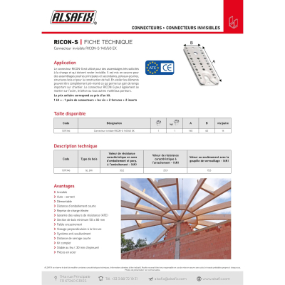 Gabarit de fraisage pour connecteur invisible RICON 40 mm - AL-137K502 - Alsafix