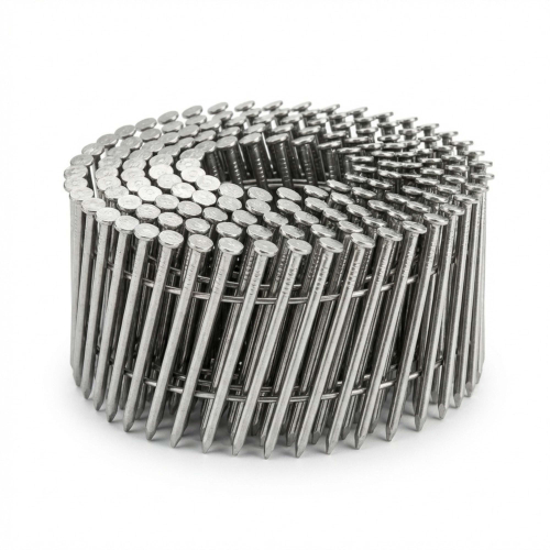 Coil de 9 000 pointes annelées INOX 16° COILS 25/27 D. 2,5/2,7 x 50 mm - 16F25509 Alsafix
