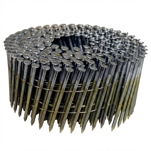 Coil de 7 200 pointes annelées INOX 16° tête bombée (TB) COILS 25/27 D. 2,5/2,7 x 55 mm - 16F25558 Alsafix