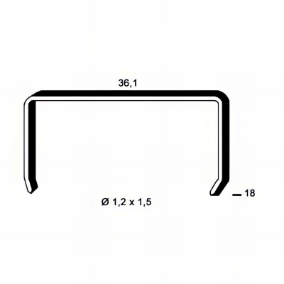 5 000 agrafes palissage vignes MV-18- 36,1 x 18 x D. 1,2 x 1,5 mm - 6MV181 - Alsafix 2
