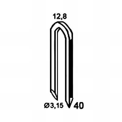 1 500 crampillons galvanisés à chaud 12,8 x 40 x D. 3,15 mm HDG - BDCR3240D6 - Alsafix 2