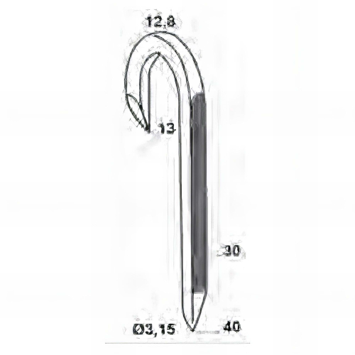 2000 demi-crampillons galvanisés à chaud 40/13 x D. 3,15 mm HDG - BDCR324013 - Alsafix