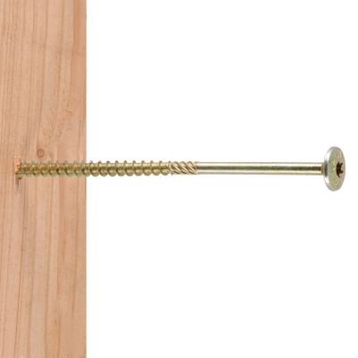 100 Vis bois Torx à tête bombée expert - Acier galvanisée - anti-fendage - moletage de serrage
