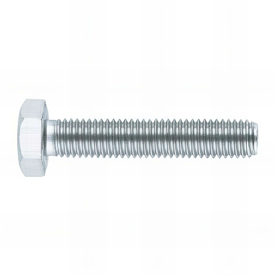 250 vis métriques M5 x 35 mm avec tête hexagonale totalement filetée, zingué