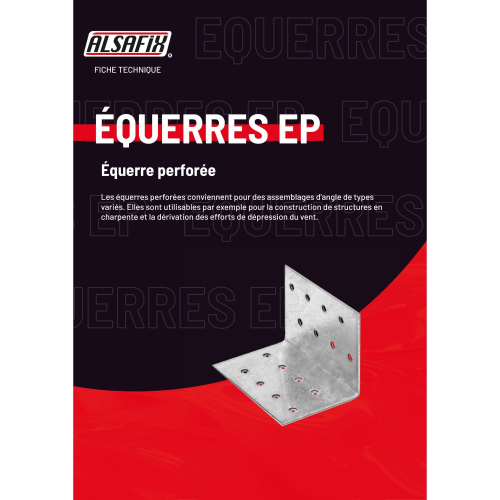 Equerre sans renfort (H x L x l x ép) 40 x 40 x 60 x 2,0 mm - AL-EA04040620 - Alsafix