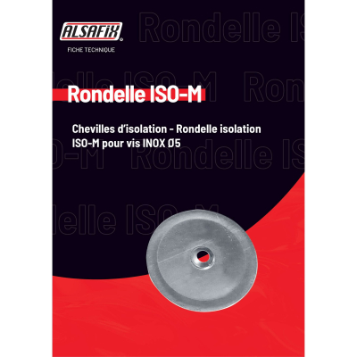 Rondelles d'isolation Inox A2 ISOMWI - D. 52 mm Al. 6 mm - 800 pcs