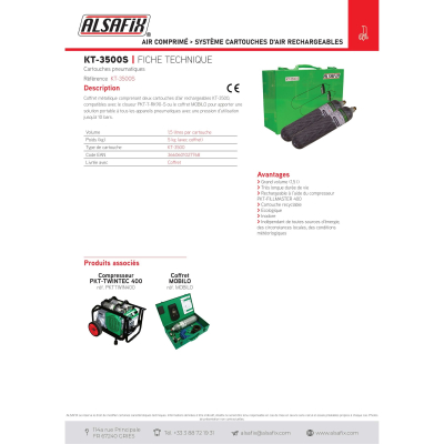 Coffret de 2 cartouches KT-3500S - KT-3500S - Alsafix