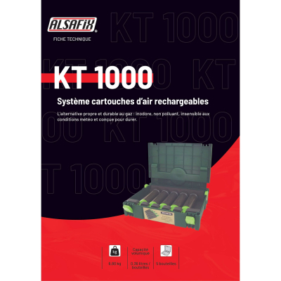 Coffret de 5 cartouches KT1000SY - KT1000SY - Alsafix