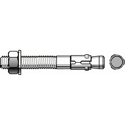 Lot de 5 goujons d'ancrage T D. 10 x Lt. 180 mm version INOX A4 ATE Option 7 - PO07832BL - Alsafix