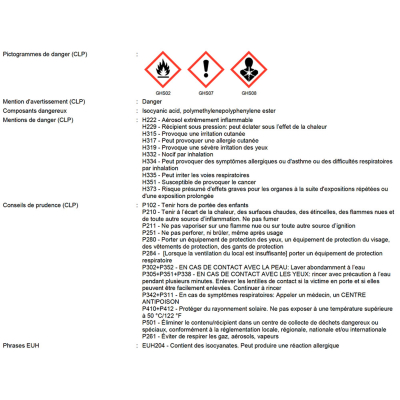 Mousse polyuréthane manuelle ALSAMOUSSE M 750 ml - PO08139 - Alsafix 2