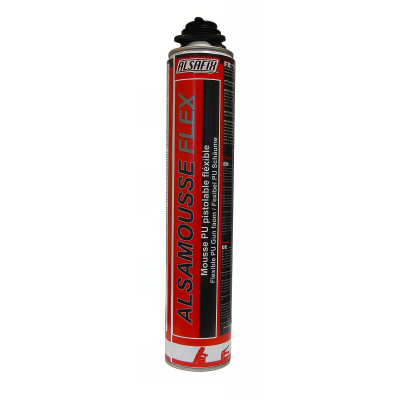 Mousse polyuréthane manuelle ALSAMOUSSE CF B1 coupe feu 750 ml - PO08141 - Alsafix