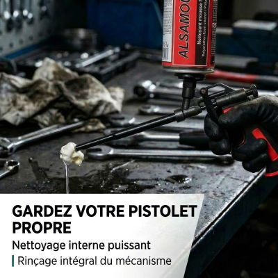 Nettoyant 500 ml pour pistolet TF mousse polyuréthane - PO08142 - Alsafix 2