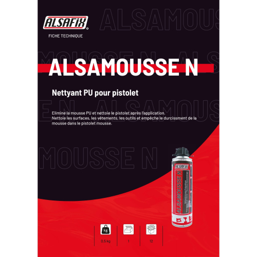 Nettoyant 500 ml pour pistolet TF mousse polyuréthane - PO08142 - Alsafix