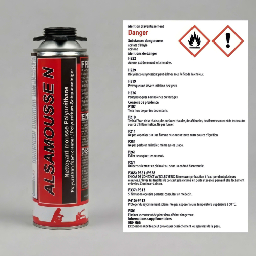 Nettoyant 500 ml pour pistolet TF mousse polyuréthane - PO08142 - Alsafix