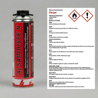 Nettoyant 500 ml pour pistolet TF mousse polyuréthane - PO08142 - Alsafix