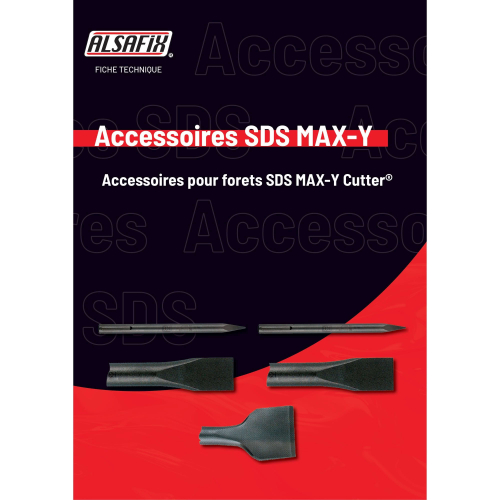 Burin plat SDS MAX LT. 600 x l. 25 mm - PO21336 - Alsafix
