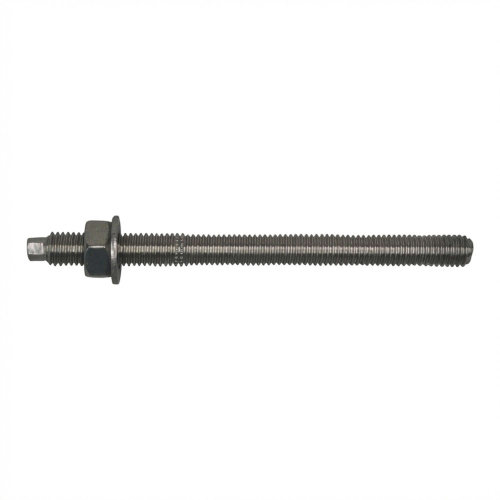 Blister de 10 tiges filetées avec écrou et rondelle STM M10 x Lt. 130 mm - INOX A4 - PO23110BL - Alsafix