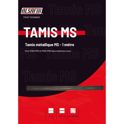Tamis d'injection MS en métal M8 x Lt. 1000 mm - PO23205 - Alsafix 2