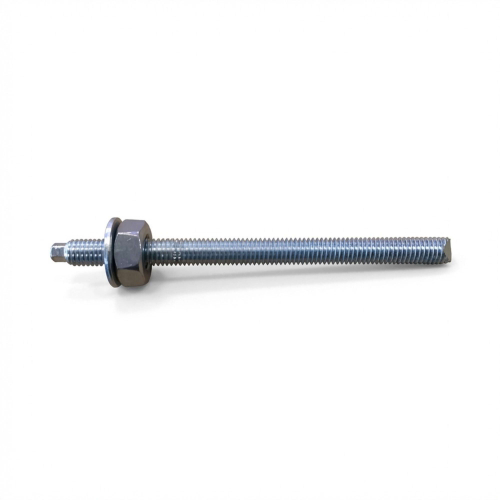 Blister de 5 tiges filetées avec écrou et rondelle STD M24 x Lt. 300 mm - Zingué - PO32210BL - Alsafix