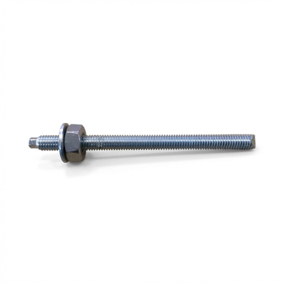 Blister de 5 tiges filetées avec écrou et rondelle STD M24 x Lt. 300 mm - Zingué - PO32210BL - Alsafix