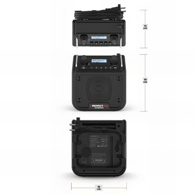 Radio de chantier DABPRO - 7 W - Bluetooth, MP3, Aux in, FM, DAB+ - Perfect Pro