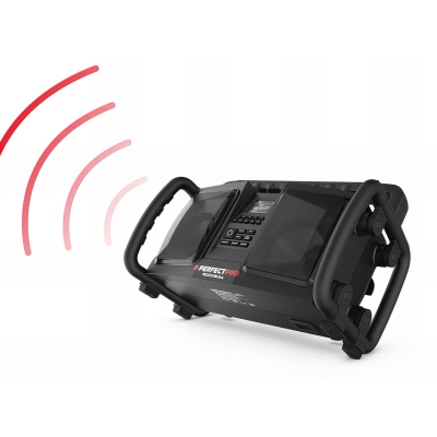 Radio de chantier ROCKBULL - 2 x 25 (50) W - Bluetooth, MP3, Aux in, FM, USB, DAB+ - Perfect Pro