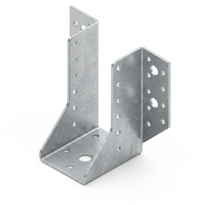 Sabot de charpente à ailes extérieures (P x l x H x ép) 60 x 200 x 240 x 2,5 mm - AL-SE200240 - Alsafix