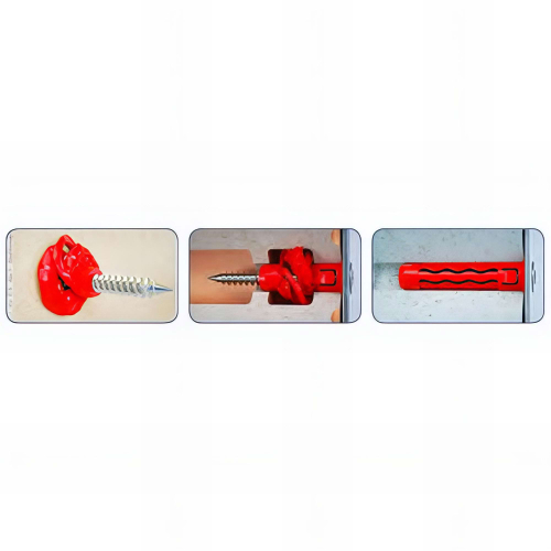 Blister de 50 chevilles multimatériaux Nylon SFX D. 8 x Lt. 40 mm - SFX08040BL - Alsafix