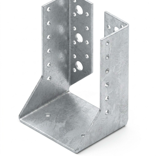 Sabot de charpente à ailes intérieures (P x l x H x ép) 80 x 80 x 120 x 2,0 mm - AL-SI080120 - Alsafix