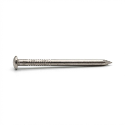Pointe annelée INOX A4 en vrac tête bombée (TB) 3,5/3,8 x 90 mm - 1 kg - TB350909 Alsafix