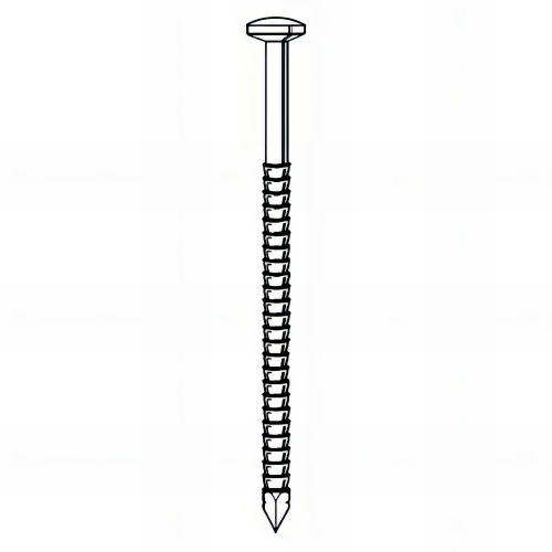 Pointe annelée INOX A4 en vrac tête bombée (TB) 3,5/3,8 x 90 mm - 1 kg - TB350909 Alsafix