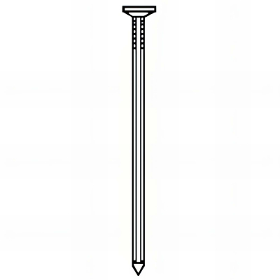 Pointe galvanisée à chaud (HDG) canelée en vrac tête plate (TP) 2,0 x 40 mm - 5 kg - TP200408 Alsafix