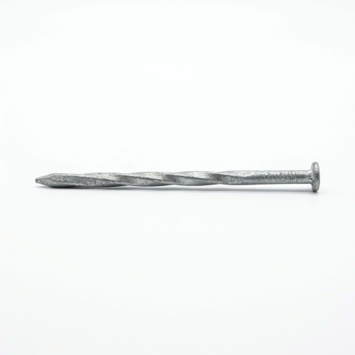 Pointe galvanisée à chaud (HDG) carré torsadé (CT) en vrac tête plate (TP) 4,5 x 110 mm - 5 kg - TP451107 Alsafix