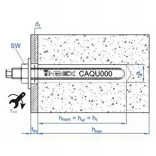 10 capsules chimiques 12 x 110 mm D. 14 mm résine epoxyacrylate, quartz et catalyseur, homologuée ate option 8