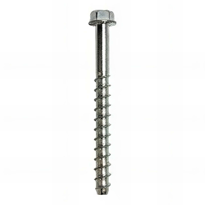 100 Vis D'ancrage Béton Auto-Taraudeuse INOX A4 Tête Hexagonale D. 6 mm - Alsafix