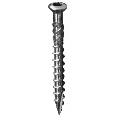 200 Vis Bois Quadra Speed en Vrac D. 5 mm Inox A2 Autoforeuse TX 25 - Alsafix