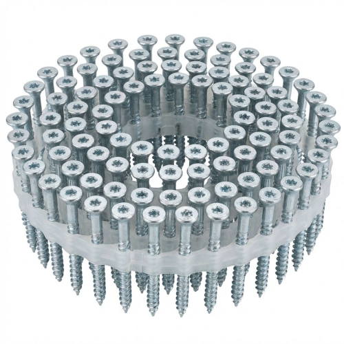 2500 Vis Bois en Rouleaux D. 4 mm Galvanisées TX 20 - Alsafix