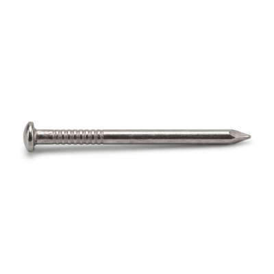 Pointe Annelée INOX A4 en vrac Tête Bombée (TB) 2,5/2,7 mm - 1 kg Alsafix
